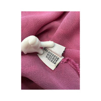 Mini vestido vintage rosa de alças Finas com estampado em Espiral