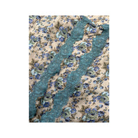 Intimissimi Blue Floral Lace Trim Tank Top
