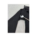Blumarine Ruffle Collar Knit Cardigan