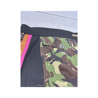 Mini saia CyBerg vintage com estampado de Tigre e Acabamento em Pelo