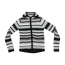 emo! Striped Zip Front Knit Sweater