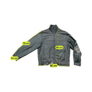 New Age by Mandle Black Leather Stand Collar Zip Jacket