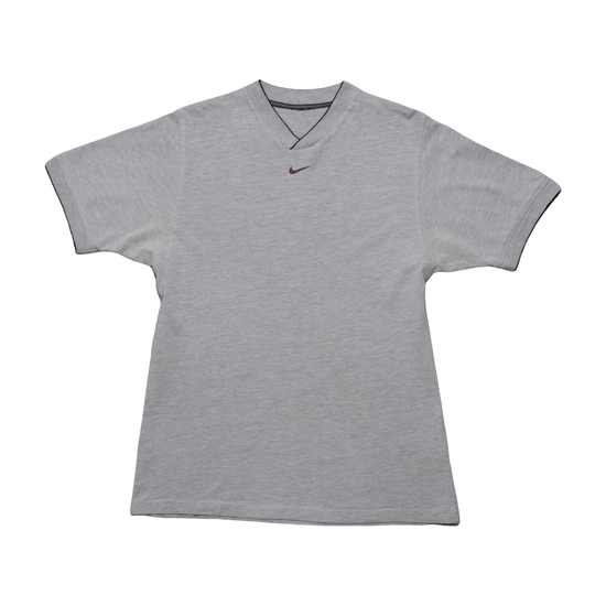 Vintage Nike Embroidered Swoosh V-Neck Shirt
