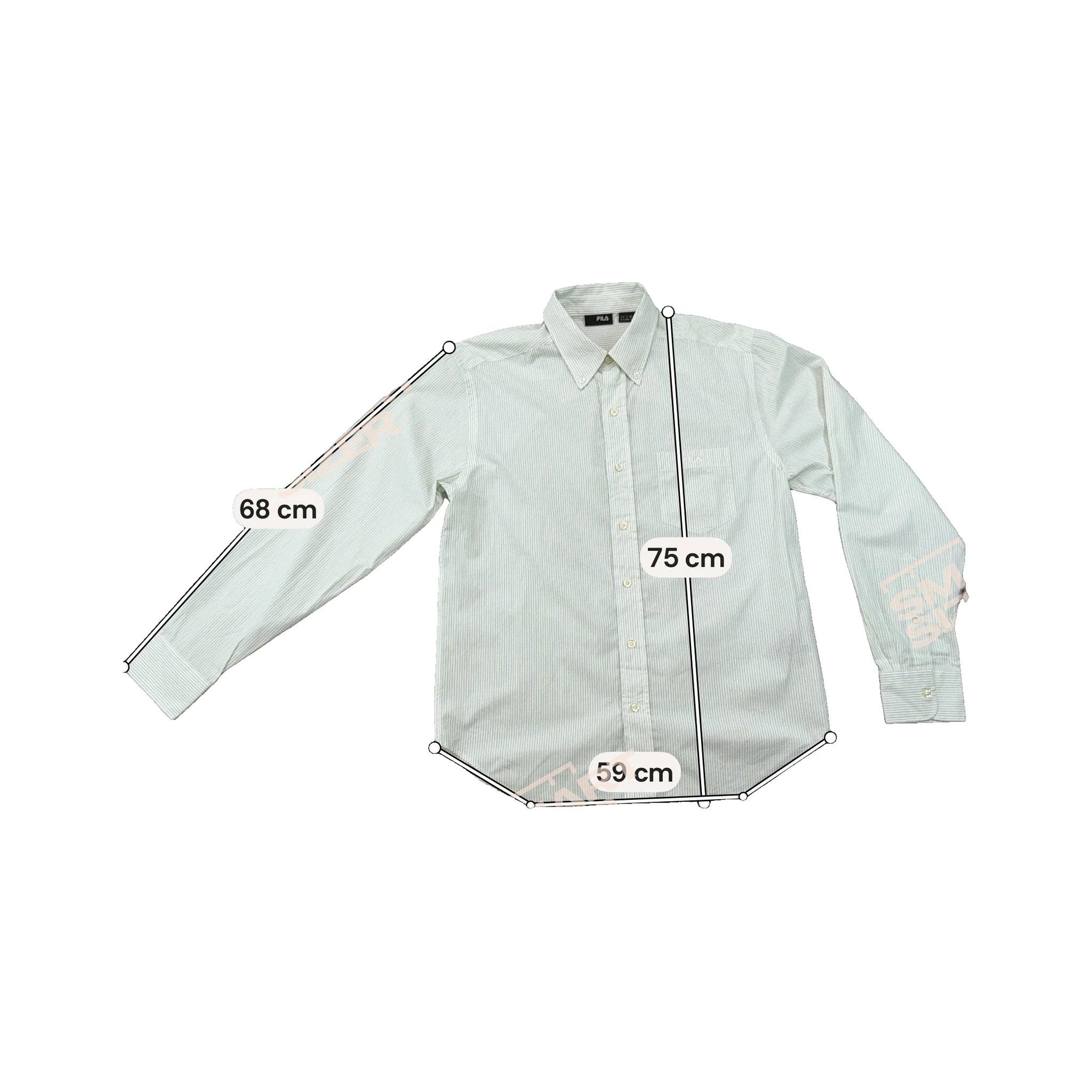 Fila Striped Cotton Button-Down Shirt