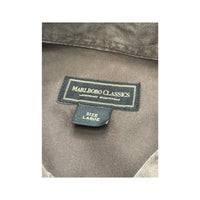 Camisa Marlboro Classics em algodão castanho com Botões