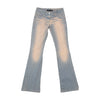 Americo Tavar Striped Flared Jeans