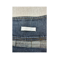 Promod Embellished Pleated Cotton Denim Skirt
