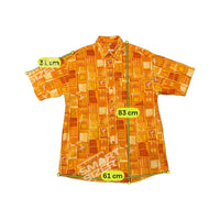 Angelo Litrico Vintage Geometric Print Cotton Button Up Shirt