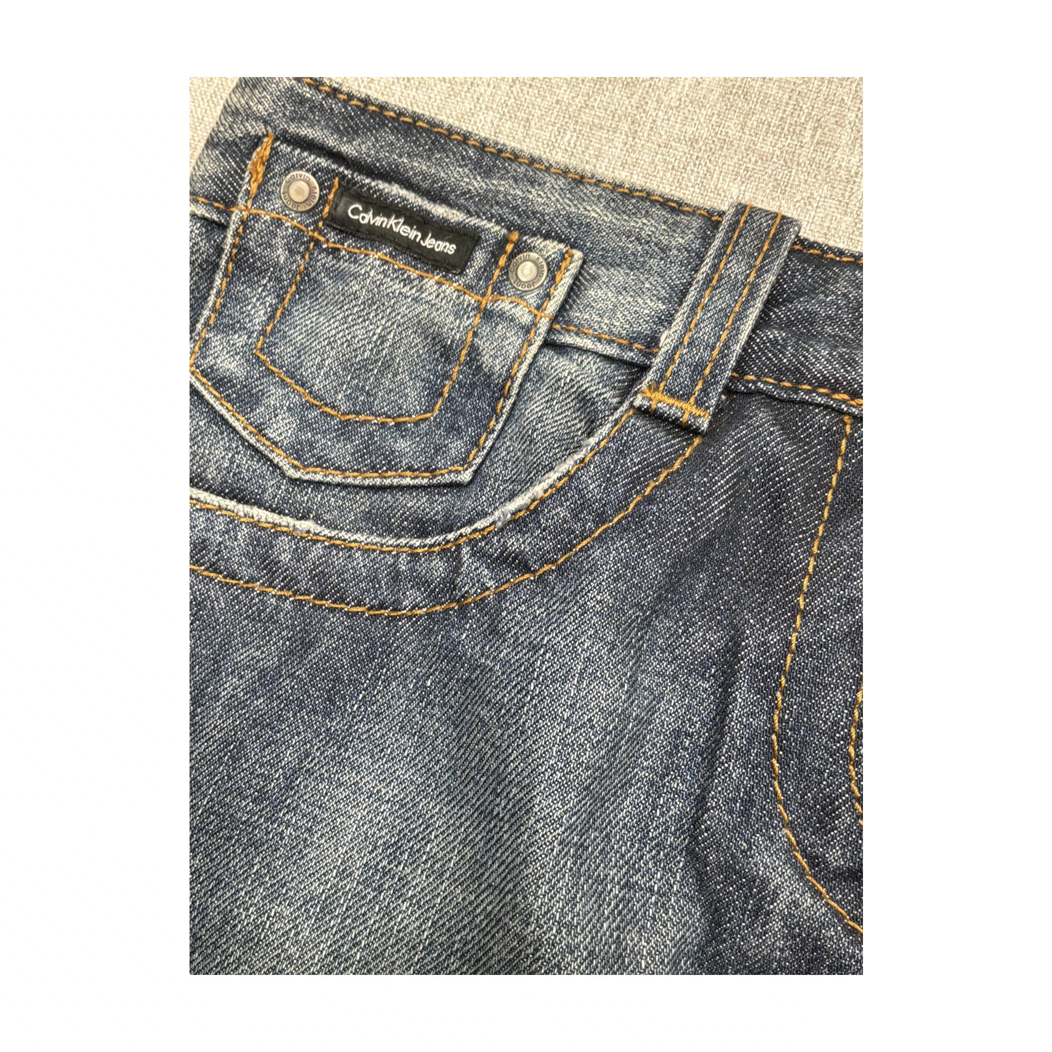 Calvin Klein Jeans Blue Denim Mini Skirt