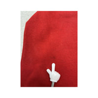 Nike Red Cotton Blend Embroidered Swoosh Pullover Hoodie Sweater
