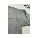 Asics Vintage Gray Quarter Zip Cotton Blend Sweater
