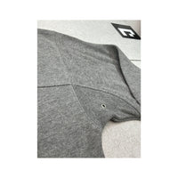 Asics Vintage Gray Quarter Zip Cotton Blend Sweater