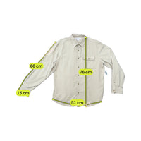Old Navy Beige Cotton Corduroy Button-Up Shirt