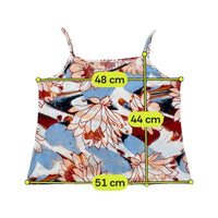 Abstract Floral Print Tank Top