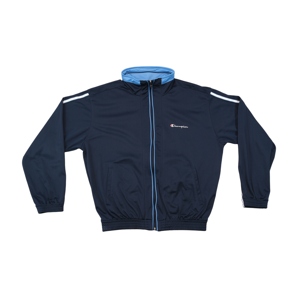 Champion Vintage Navy Full Zip Track Jacket