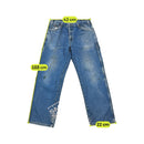 Calças de ganga de carpinteiro Dickies vintage em algodão Desbotados