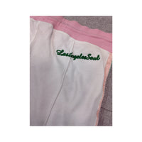 Cotton Pastel Side-Stripe Zip Hem Track Pants