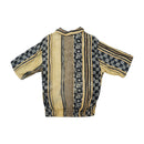 Camisa Professione Uomo vintage com riscas Geométricas e Molas