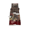 Vestido Midi sem mangas com Patchwork de estampado de Leopardo