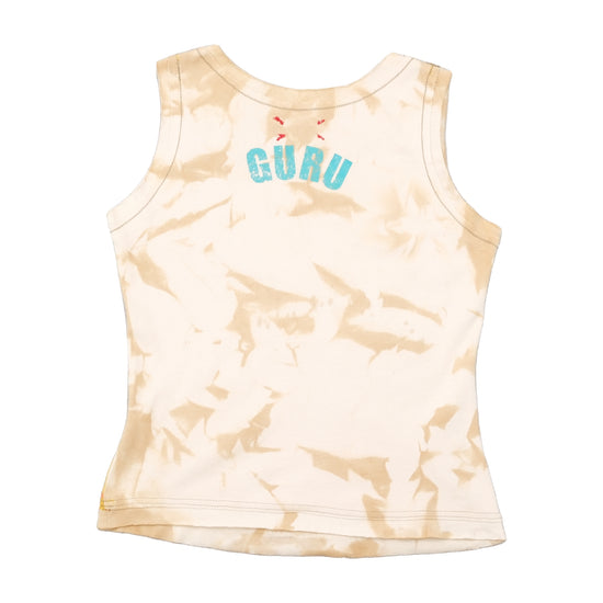 GURU Beaded Floral Cotton Tank Top