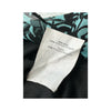 Coolwater Blue Black Baroque Print Tie Front Tank Top