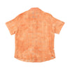 CANNELLA Orange Textured Short Sleeve Button Up Shirt