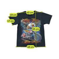 T-shirt Rock Chang com estampado de Águia e Mota