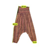 Hippy Textured Striped Harem Pants