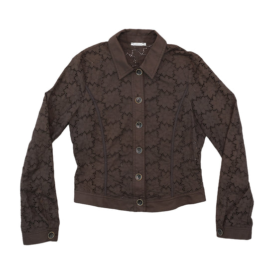 Marella Floral Eyelet Cotton Jacket
