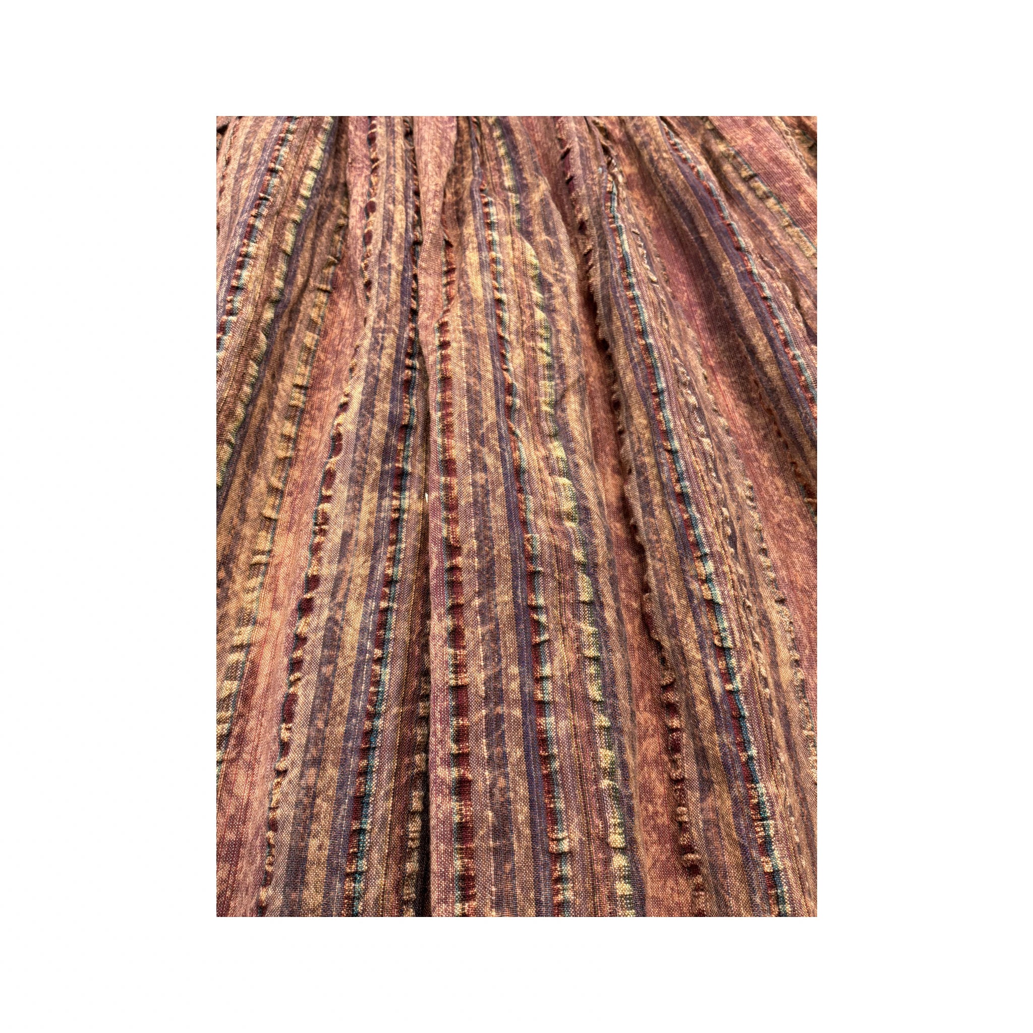 Hippy Textured Striped Harem Pants
