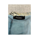 Diana Gallesi Paisley Ruffle Silk Skirt