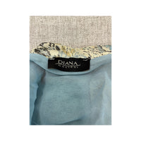 Diana Gallesi Paisley Ruffle Silk Skirt