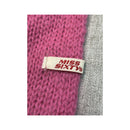 Miss Sixty Fuzzy Pink Mohair Turtleneck Sleeveless Sweater