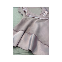 Silk Ruffle Wrap Blouse