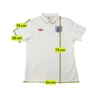 Umbro England Embroidered Crest Football Polo Shirt