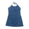 Blue Denim Halter Dress (Photos)