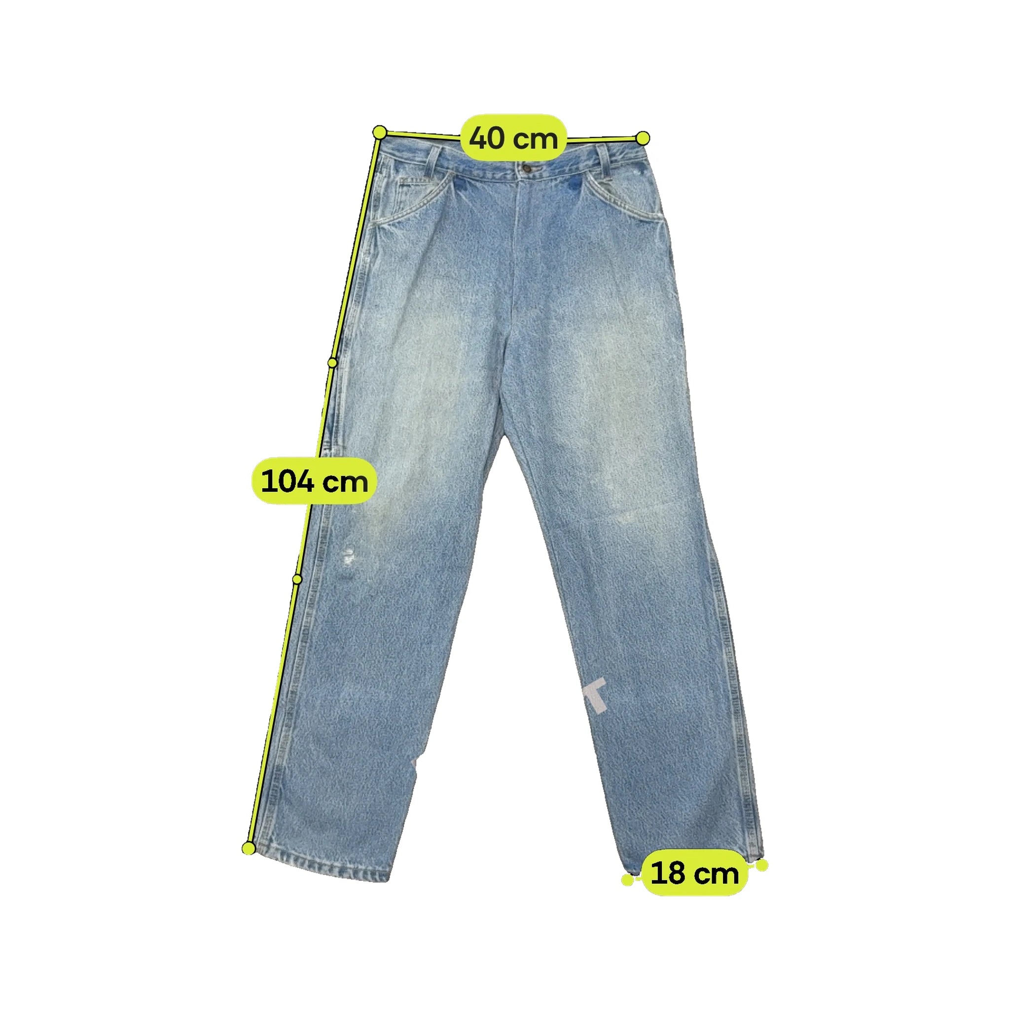 Dickies Distressed Light Wash Carpenter Jeans