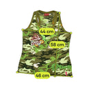 Plus Minus Camouflage Embroidered Sequin Cotton Tank Top
