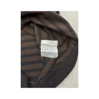 Camisola de malha de gola Redonda Levi's às riscas castanhas e pretas