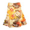 EXE Sheer Asymmetric Floral Mesh Skirt