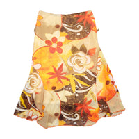 EXE Sheer Asymmetric Floral Mesh Skirt