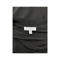 LORRAINE Black Ruched Strapless Midi Dress