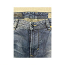 Diesel Distressed Repaired Washed Blue Cotton Denim Jeans