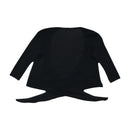Black Transparent Wrap Cardigan