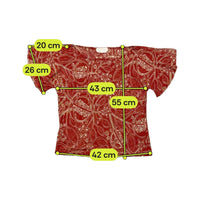 Marella Tricot Abstract Print Sheer Blouse