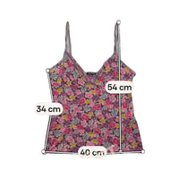 Garda Floral Mesh Camisole Tank Top