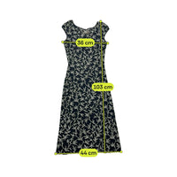 Penny Pull Sheer Mesh Floral Midi Dress