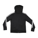 adidas Originals Black 3-Stripe Cotton Blend Hooded Track Jacket