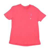 Polo Ralph Lauren Classic Fit Pink V-Neck Cotton T-Shirt