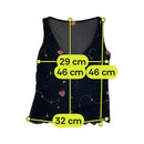 Top de alças Transparente Bordado floral com decote em V